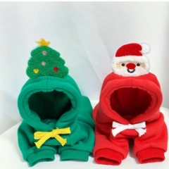 Christmas Cute Fall Winter Dog Hoodies Pet Two Legs Clothes