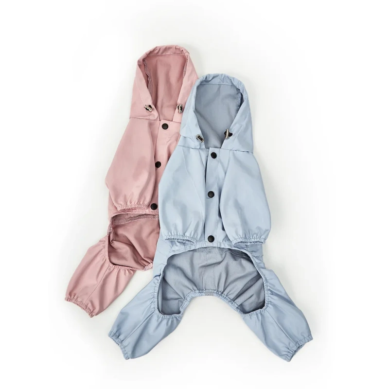 High Quality Fashion Dog Raincoat Jumpsuit Hooded Lightweight Windproof Dog Raincoat for Dogs Waterproof