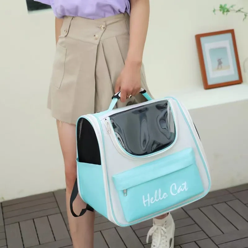 2023 New Design Pet Custom Bags Outdoor Large Backpack Travel Breathable Pet Carrier Bag