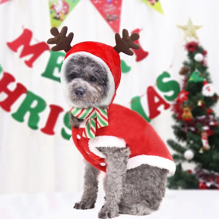 Wholesale Hot sell Pet Winter Coat Hoodies Outfits Christmas Clothes Pet Clothes Dog Clothe