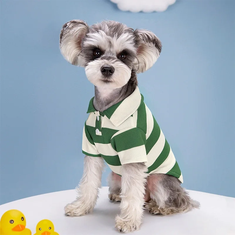 High quality summer cotton striped dog shirts minimalist t-shirt pet clothes,pet supplies