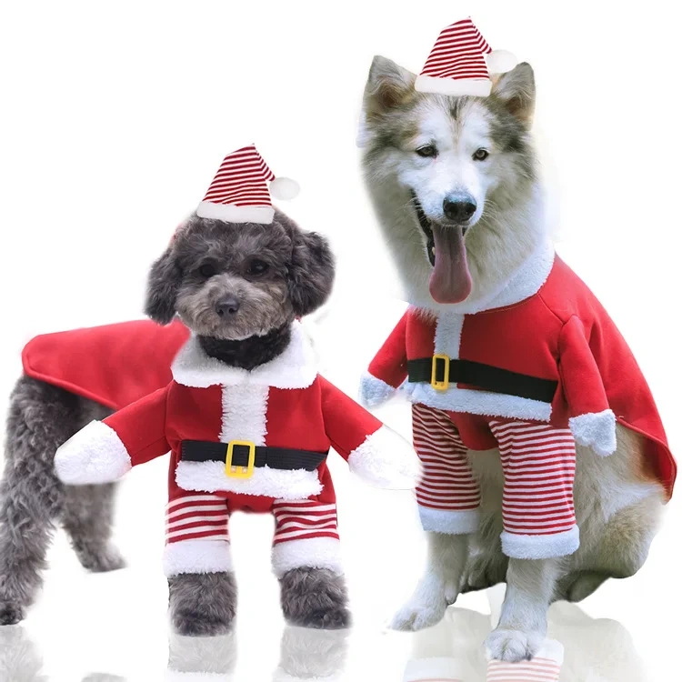 Christmas Cat Dog Sweater Pullover Winter Pets Clothes For Small Dogs Chihuahua  Puppy Jacket Pet Clothing