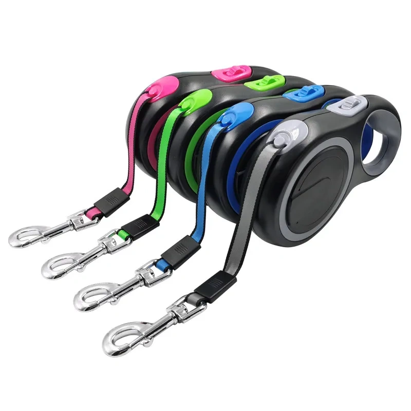 Automatic Extendable Traction Training Pet Rope Lead Heavy Duty Retractable Dog Leash Heavy Duty Dog Leash for Pet