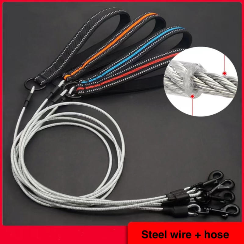 Anti-bite steel wire core dog leash