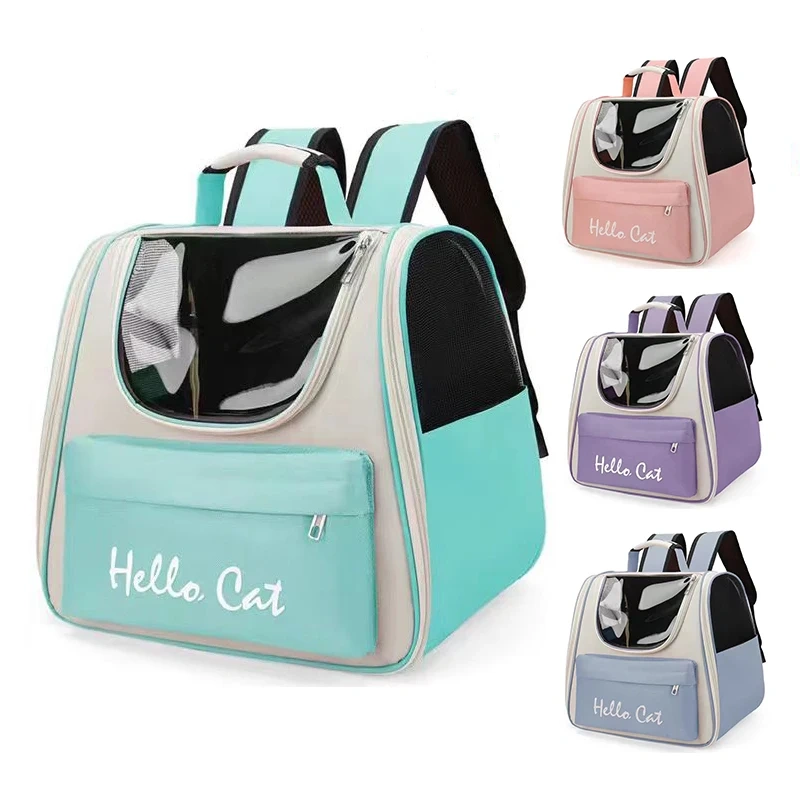 2023 New Design Pet Custom Bags Outdoor Large Backpack Travel Breathable Pet Carrier Bag
