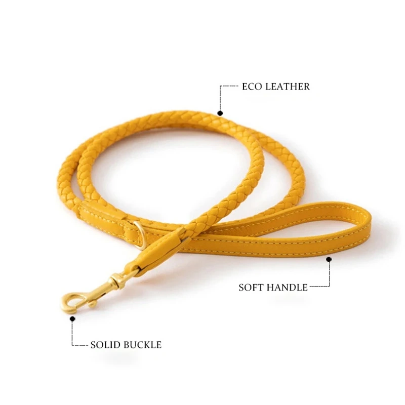Customized Logo Lightweight explosion-proof Handmade adjustable pet custom Dog Collar And Leash Set