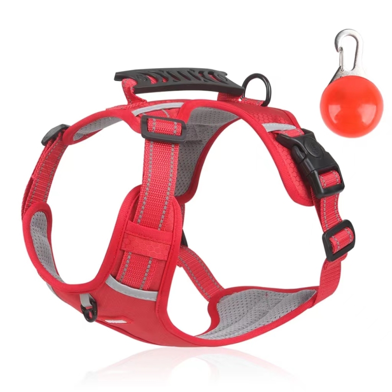 Newest Pet Harness Stocked Durable Reflective dog harnesses with padded vest
