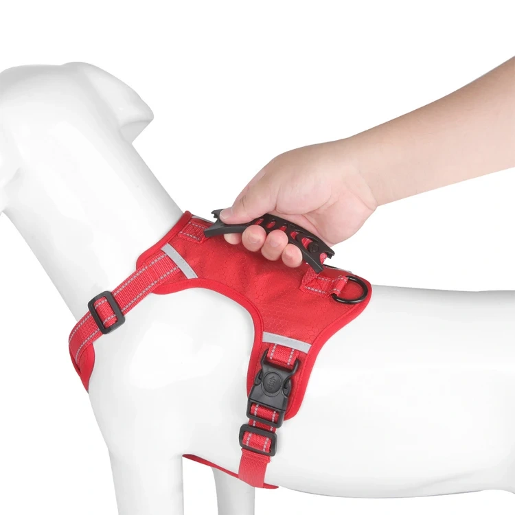 Wholesale Factory Newest Pet Harness Stocked Durable Reflective dog harnesses with padded vest