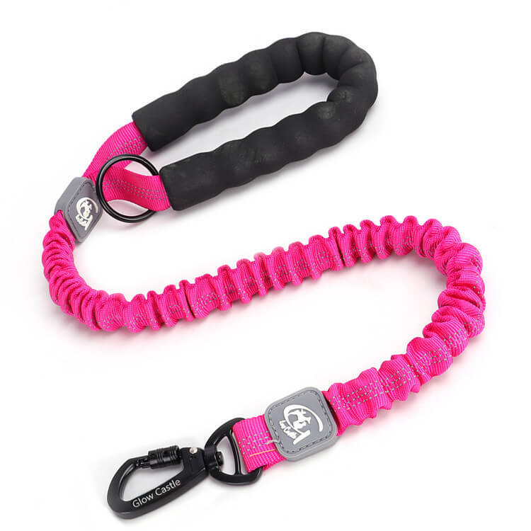 Manufacturer Wholesale pet leash Reflective Customized Training Soft Handle Elastic Bungee Dog Leash