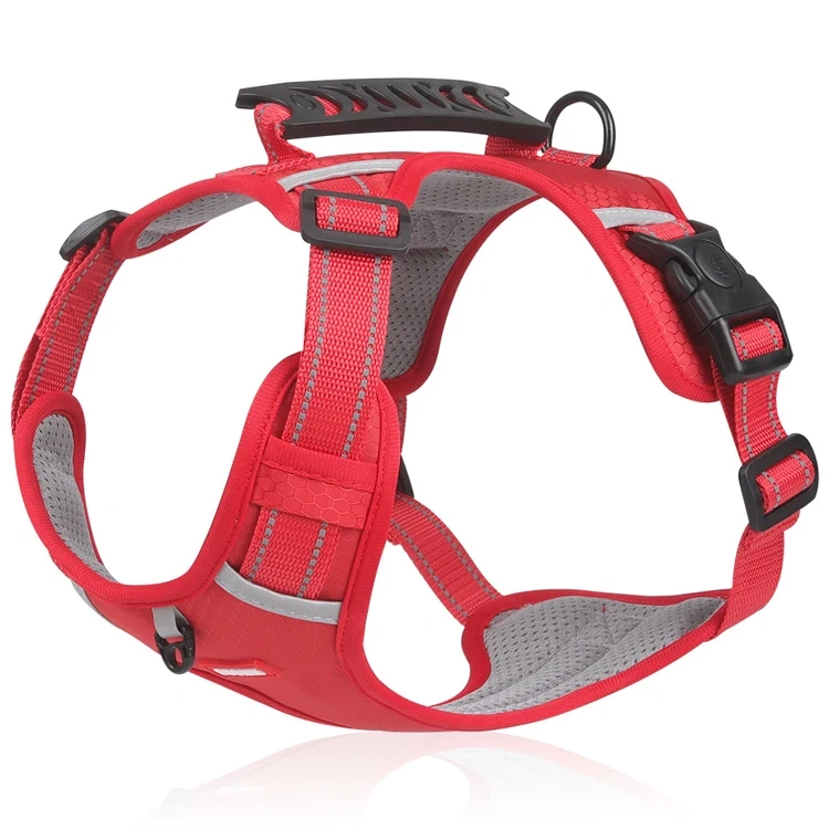 Wholesale Factory Newest Pet Harness Stocked Durable Reflective dog harnesses with padded vest