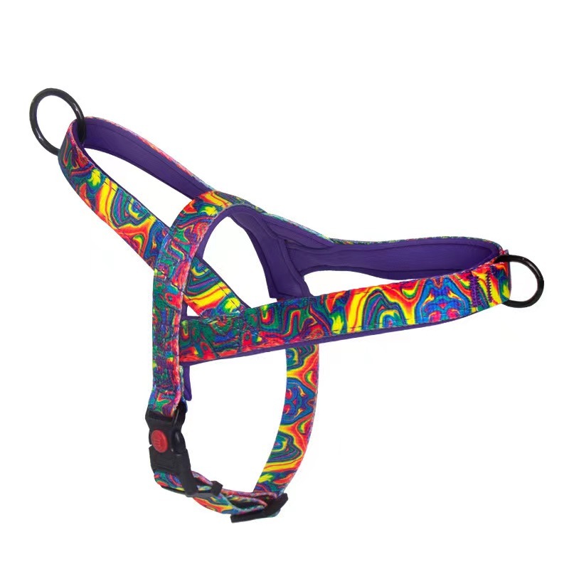 Dog Harness and Leash set Nylon Medium Large Dog Harnesses  Leash Padded Pet Pitbull Vest Durable Adjustable