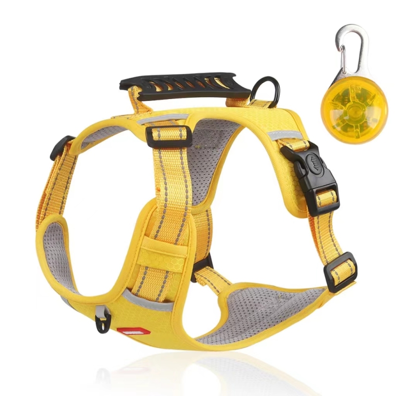 Newest Pet Harness Stocked Durable Reflective dog harnesses with padded vest