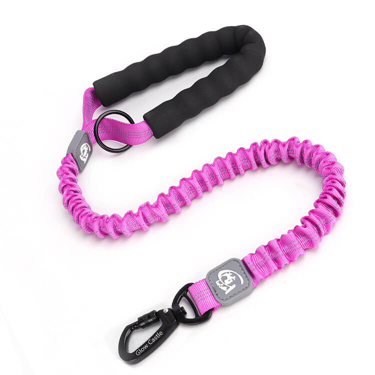 Manufacturer Wholesale pet leash Reflective Customized Training Soft Handle Elastic Bungee Dog Leash