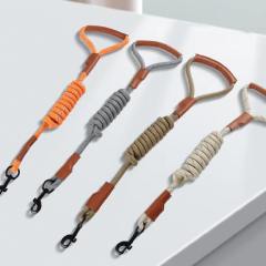 Nylon reflective dog leash, explosion-proof pet dog leash