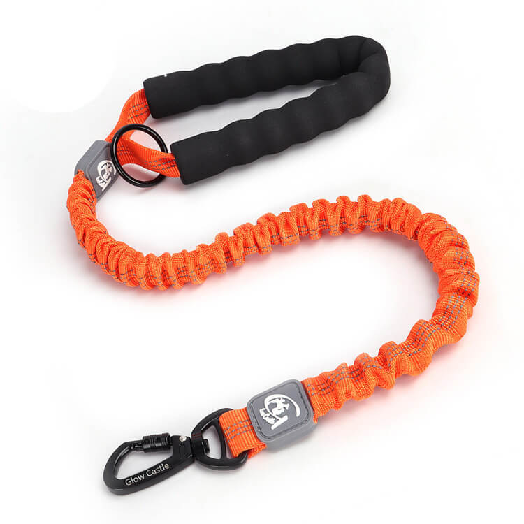 Manufacturer Wholesale pet leash Reflective Customized Training Soft Handle Elastic Bungee Dog Leash