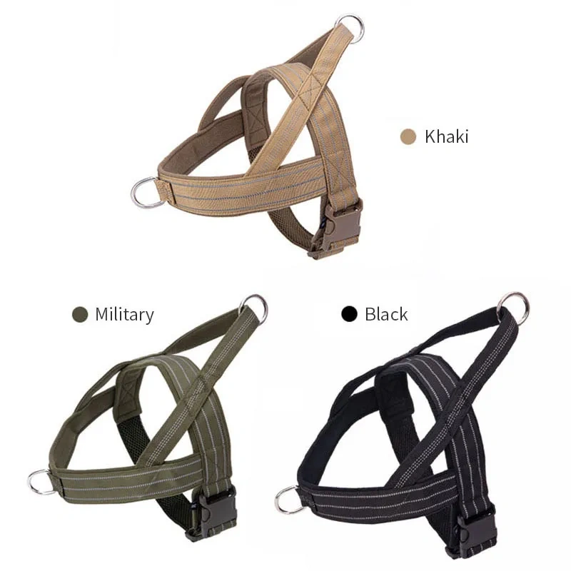 Reflective Style Harness for Dog Tactical Vest Anti Blast Nylon Dog Harness