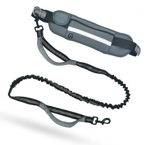 Explosion-proof running leash with waist bag.