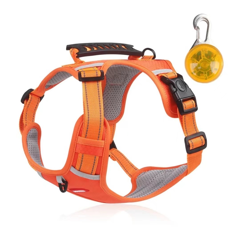 Newest Pet Harness Stocked Durable Reflective dog harnesses with padded vest