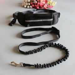 Fanny pack running two-piece pet leash