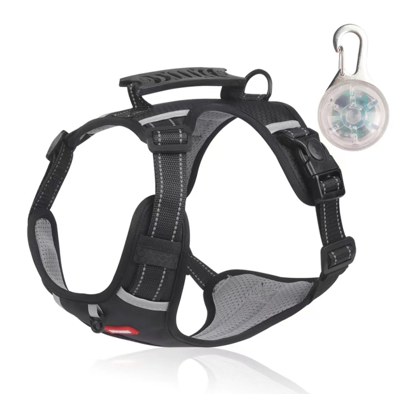 Newest Pet Harness Stocked Durable Reflective dog harnesses with padded vest