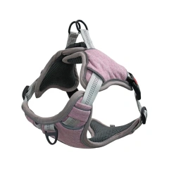 Custom Wholesale Luxury Adjustable No Pull Reflective Soft Comfortable Mesh Pet Products Dog Harness