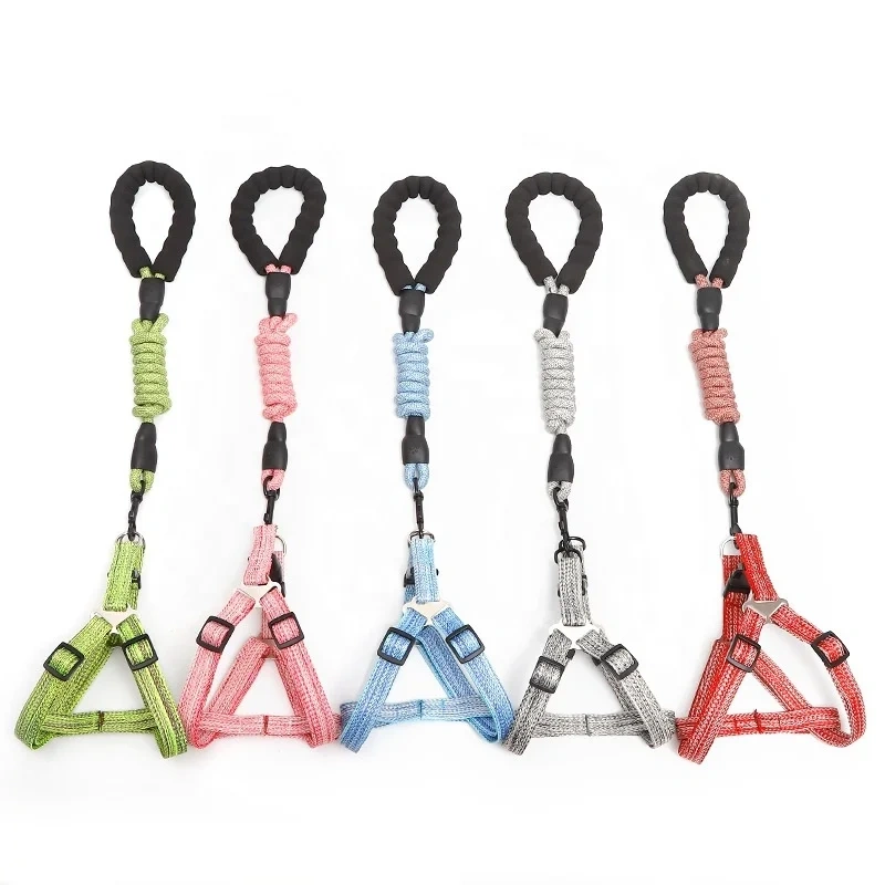 Pet Chest Strap Set Close Fitting Wear-Resistant Adjustable Pet Harnesses Traction Rope Set