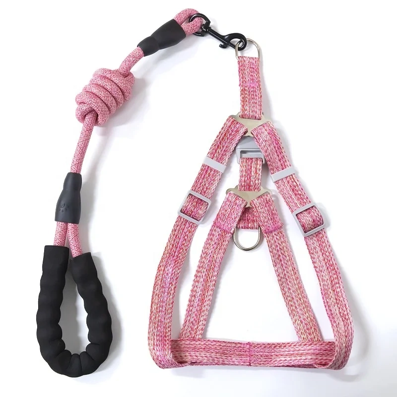 Pet Chest Strap Set Close Fitting Wear-Resistant Adjustable Pet Harnesses Traction Rope Set