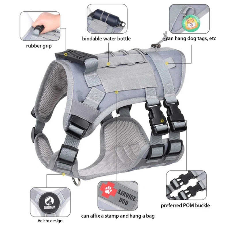 Wholesale Portable Firm Can Hold Water Large Pet Dog Harness Oxford Cloth Chest Strap