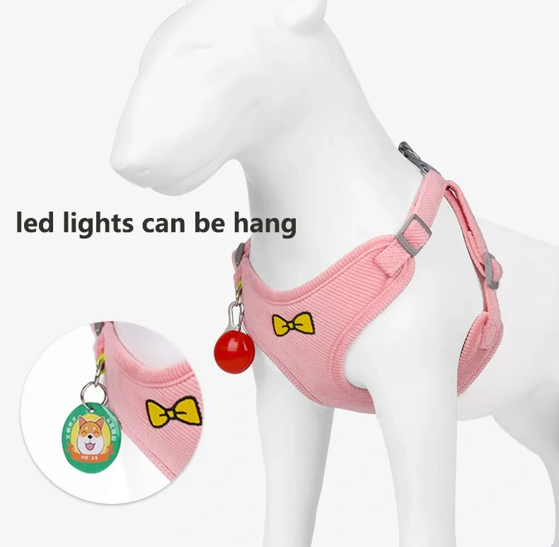 Wholesale custom logo Adjustable Reflective Breathable Dog Harness Set Pet Dog Chest pet Harness
