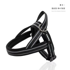 Soft Vest  Neck Chest Adjustable Reflective Light weight Harness Anti-Twist Pet Lead Combo Dog Collar Leash And Harness Set