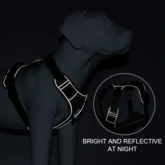 Big Dog Harness Pet Reflective Breathable Mesh Padded No Pull dog Harness for large dogs