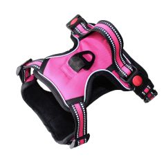 Dog Vest Harness Luxury Outdoor Nylon Adjustable Escape Proof Reflective Breathable Designer Dog Harness