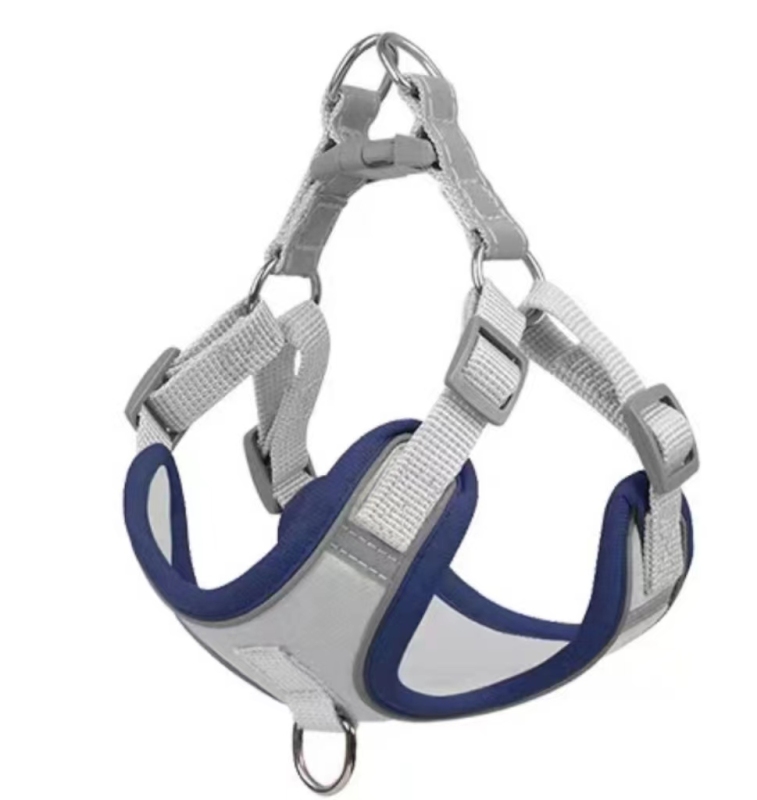 Adjustable No Pull Durable Reflective Soft Dog Harnesses And Puppy Harness With Leashes Set