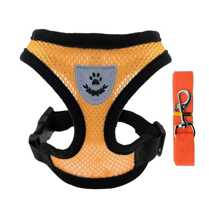 Small Dog Breathable Cat Dog Chest Strap Pet walking Leash