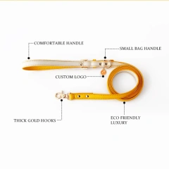 2023 wholesale direct supply fashion manufacturers designer leather leash for dog