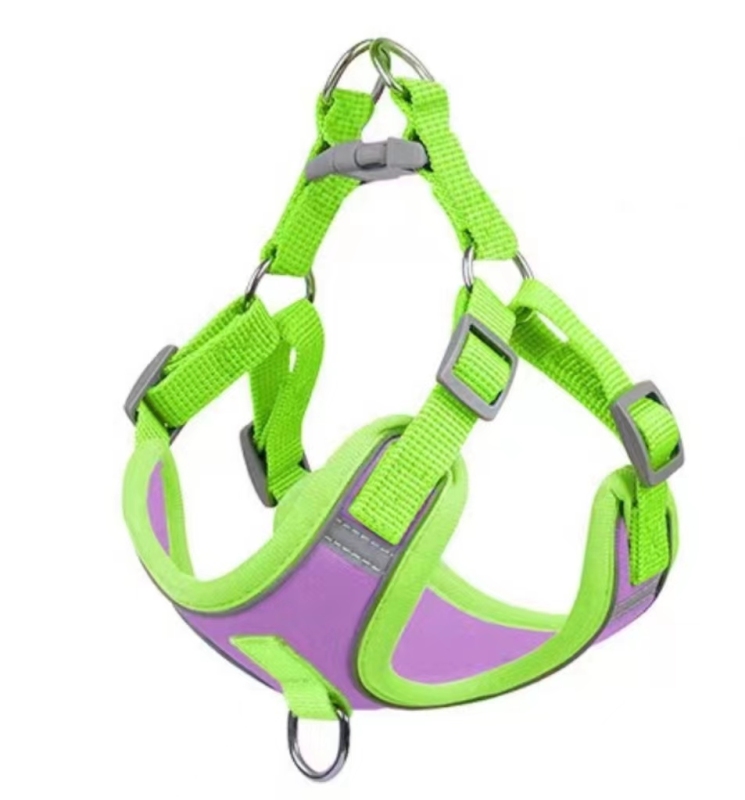 Adjustable No Pull Durable Reflective Soft Dog Harnesses And Puppy Harness With Leashes Set