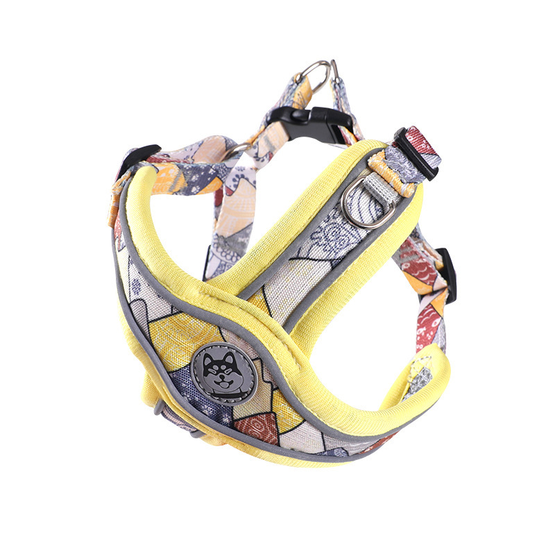 New Pets Dogs Accessories Luminous Adjustable Harness For Dogs Puppy Vest Collar Leash French Bulldog Medium Small Large Dog