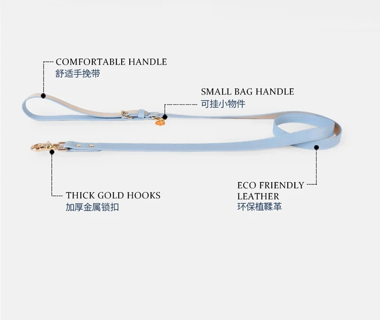 Manufacturer Wholesale Custom Premium Genuine Leather Leash For Dog Leather Leash