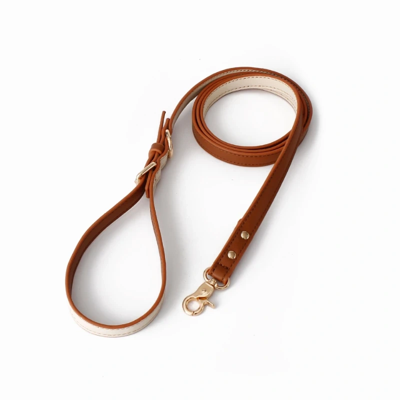 2023 wholesale direct supply fashion manufacturers designer leather leash for dog