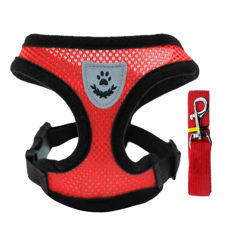 Small Dog Breathable Cat Dog Chest Strap Pet walking Leash