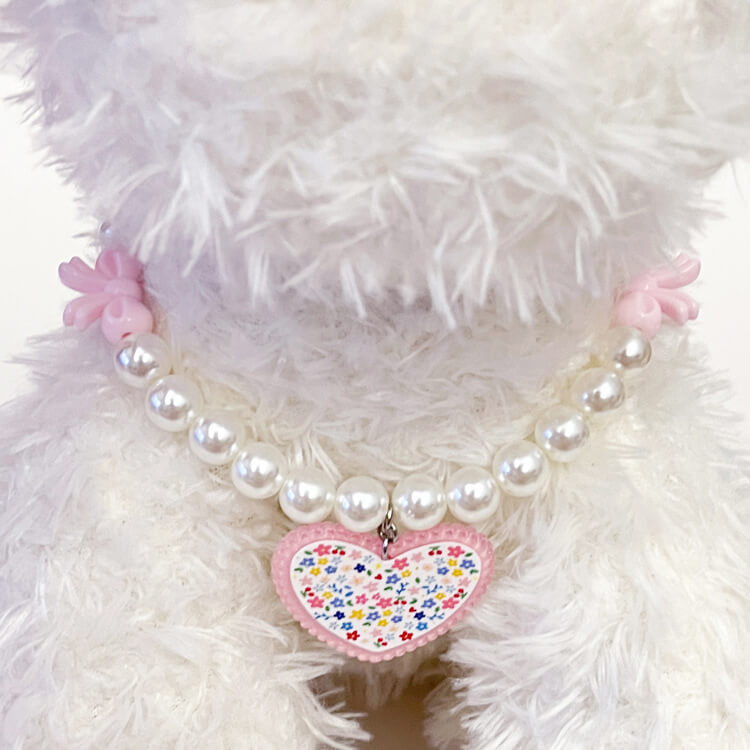 Love bow collar accessories for small and medium-sized dogs