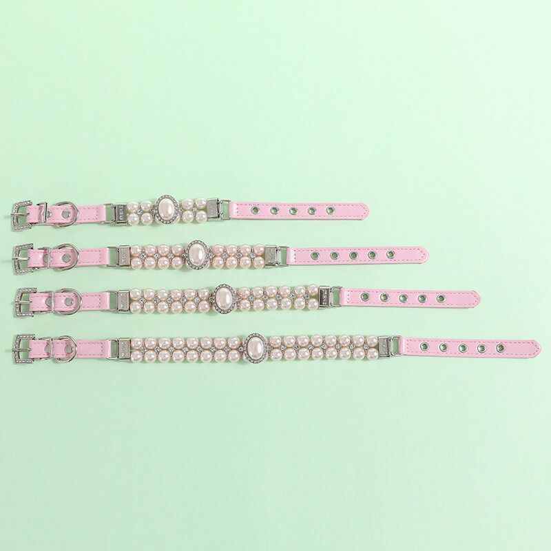 Large pearl diamond collar pet accessories, suitable for cats, small and medium dog suit
