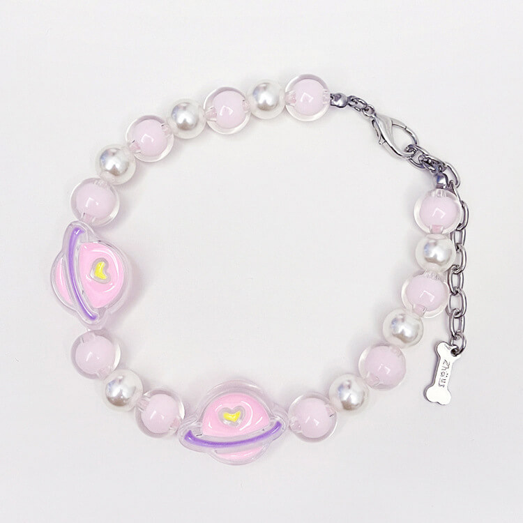 Imitation Pearl Beaded Collar Pet Accessories for Cats, Small and Medium Dogs