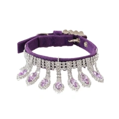 Kingtale Colorful Diamond Pendant Cat Collar Jewelry for Small and medium dog