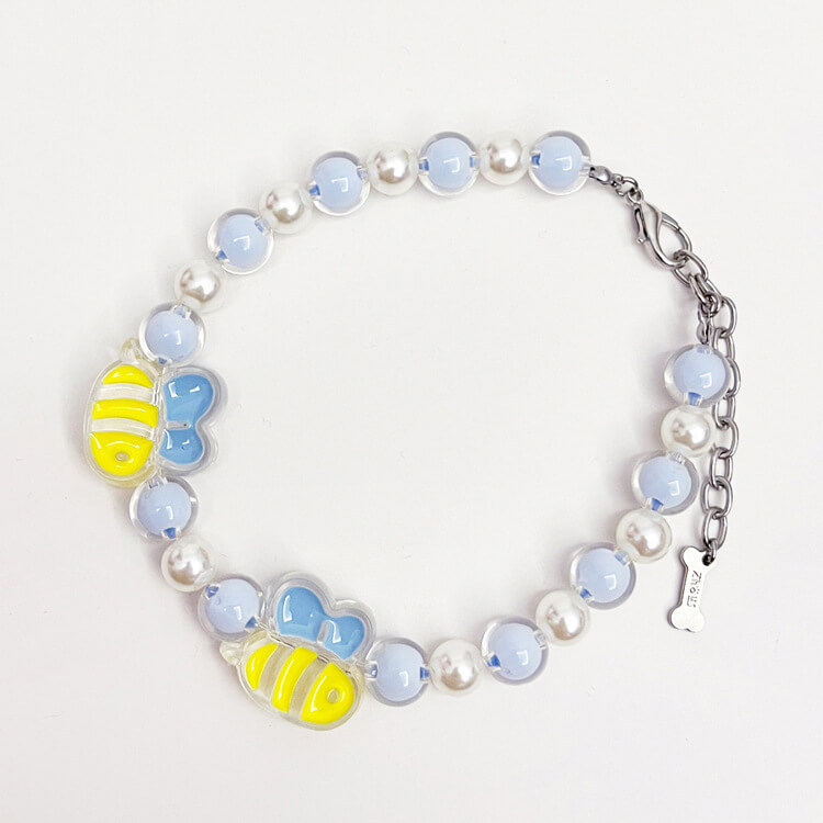 Imitation Pearl Beaded Collar Pet Accessories for Cats, Small and Medium Dogs