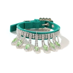 Kingtale Colorful Diamond Pendant Cat Collar Jewelry for Small and medium dog