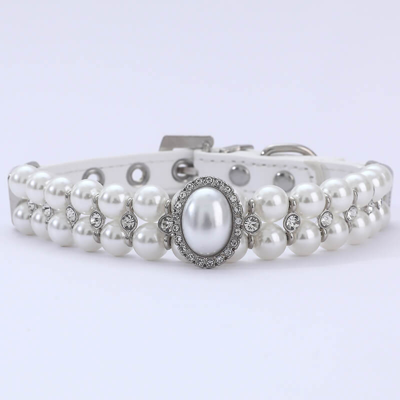 Large pearl diamond collar pet accessories, suitable for cats, small and medium dog suit