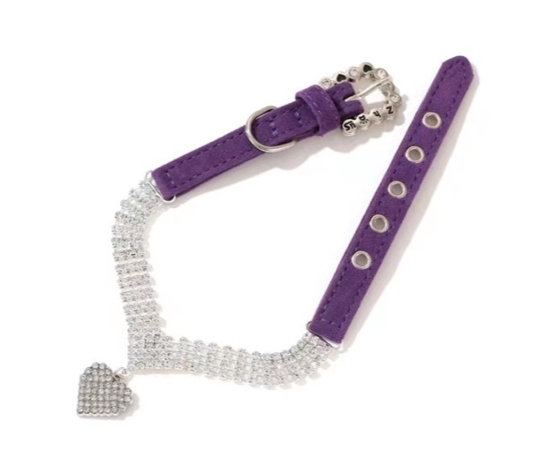 Pet supplies collar lead rope neck ring Pearl cat necklace Dog ring small and medium dog collar accessories