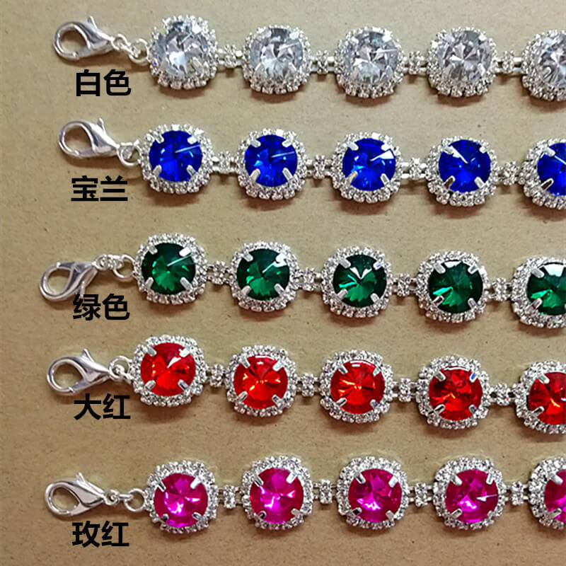 Single row diamond cat and dog accessories pet collar love pendant