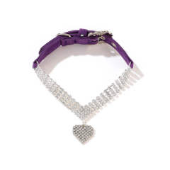 Pet supplies collar lead rope neck ring Pearl cat necklace Dog ring small and medium dog collar accessories